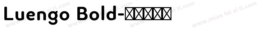 Luengo Bold字体转换